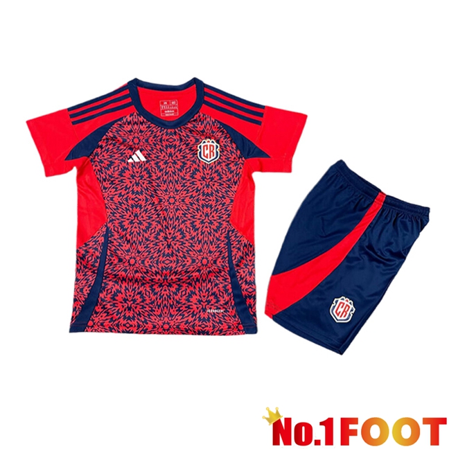 Costa Rica Kids Home Soccer Jersey 2024/2025