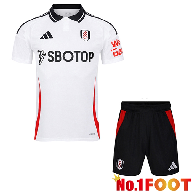 Fulham Kids Home New Soccer Jersey 2024/2025