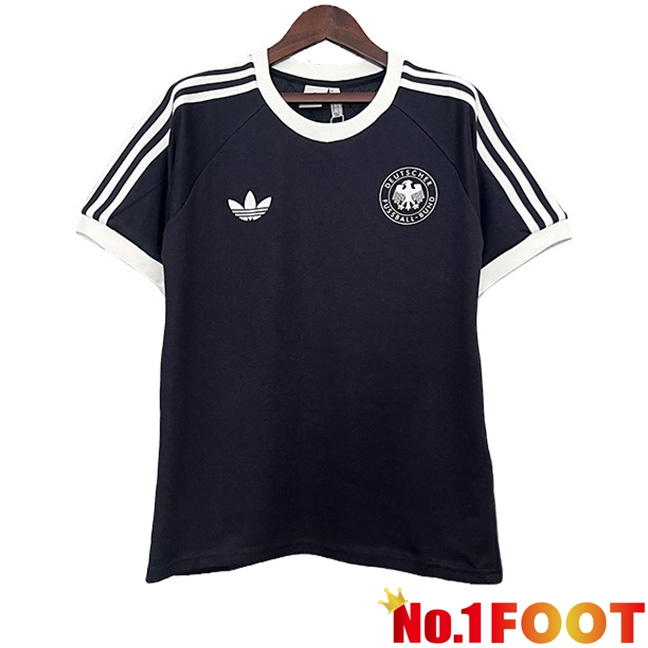 Germany Retro Soccer Jersey Special Edition Black