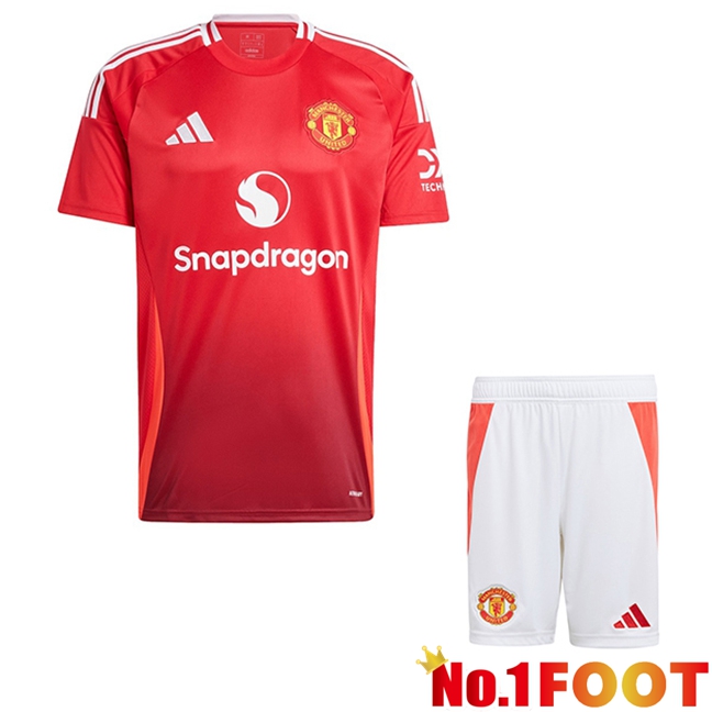 Manchester United Kids Home New Soccer Jersey 2024/2025