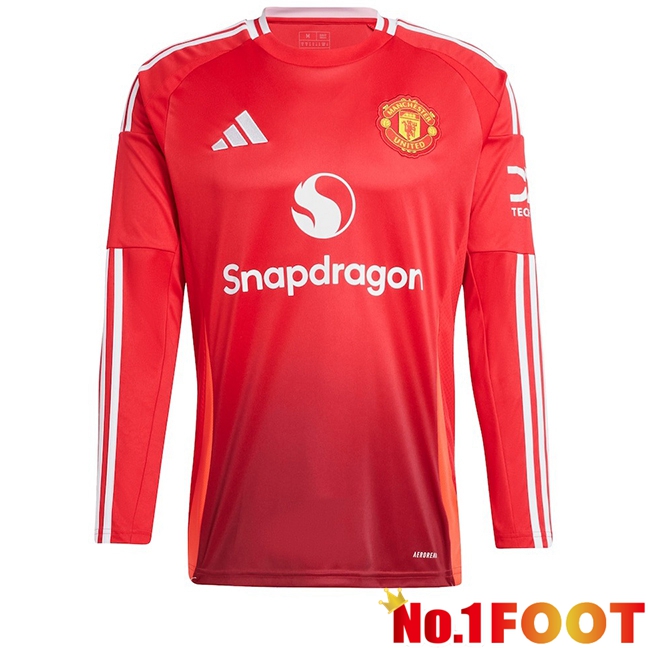 Manchester United Home New Soccer Jersey Long sleeve 2024/2025