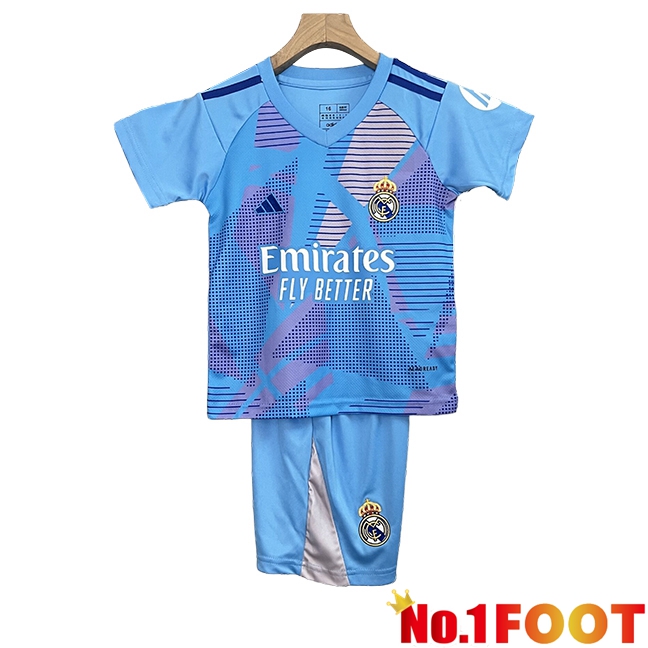 Real Madrid Kids Goalkeeper Home Soccer Jersey 2024/2025