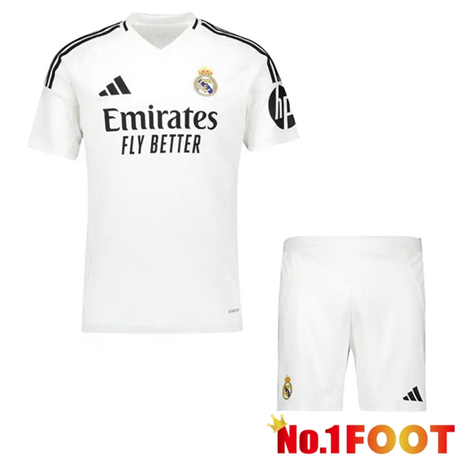 Real Madrid Kids Home New Soccer Jersey 2024/2025