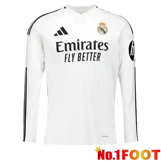 Real Madrid Home New Soccer Jersey Long sleeve 2024/2025