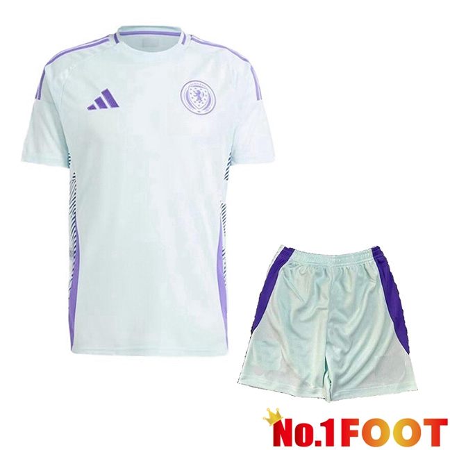 Scotland Away kit Soccer Jersey + Shorts UEFA Euro 2024