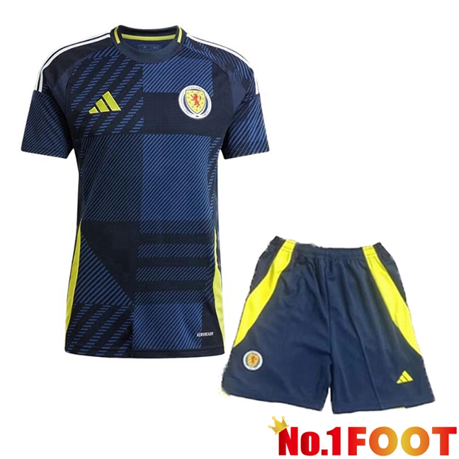 Scotland Home kit Soccer Jersey + Shorts UEFA Euro 2024