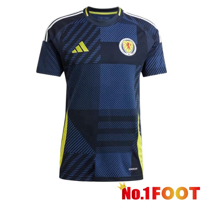 Scotland Home Soccer Jersey Blue Royal UEFA Euro 2024