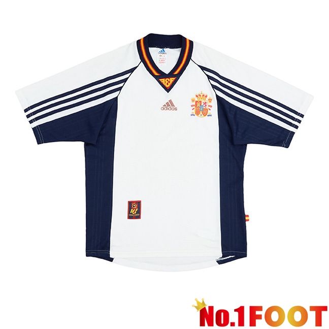 Spain Retro Away Soccer Jersey 1998