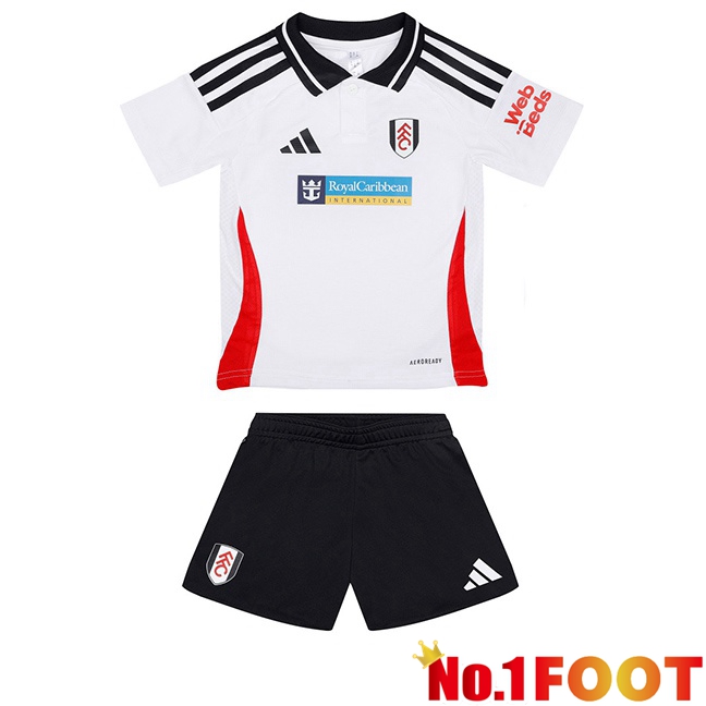 Fulham FC Kids Home Soccer Jersey White 2024/2025