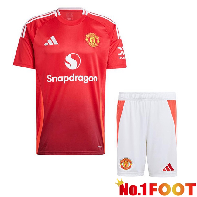 Manchester United Kids Home Soccer Jersey Red 2024/2025