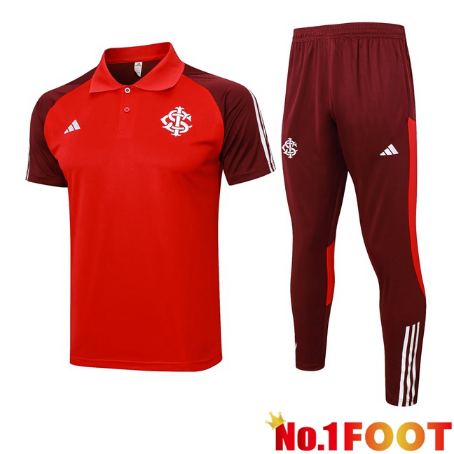 SC Internacional Soccer Polo + Training Pants Red 2024/2025