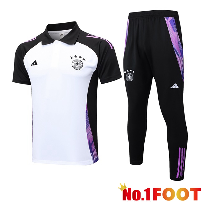 Germany Soccer Polo + Training Pants White 2024/2025