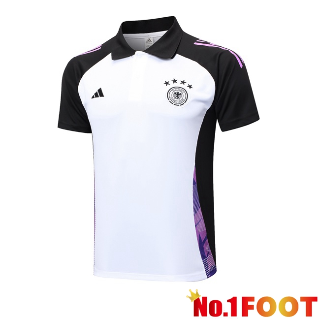 Germany Soccer Polo White 2024/2025 - Click Image to Close