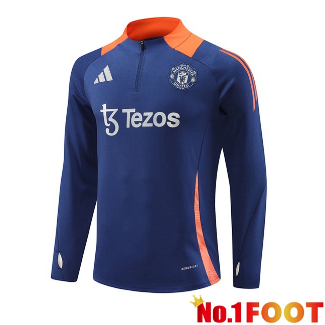 Manchester United Training Sweatshirt Blue Royal 2024/2025