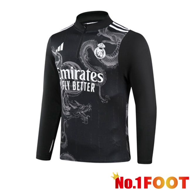 Real Madrid Training Sweatshirt Black 2024/2025