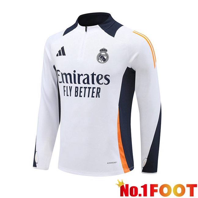 Real Madrid Training Sweatshirt White 2024/2025