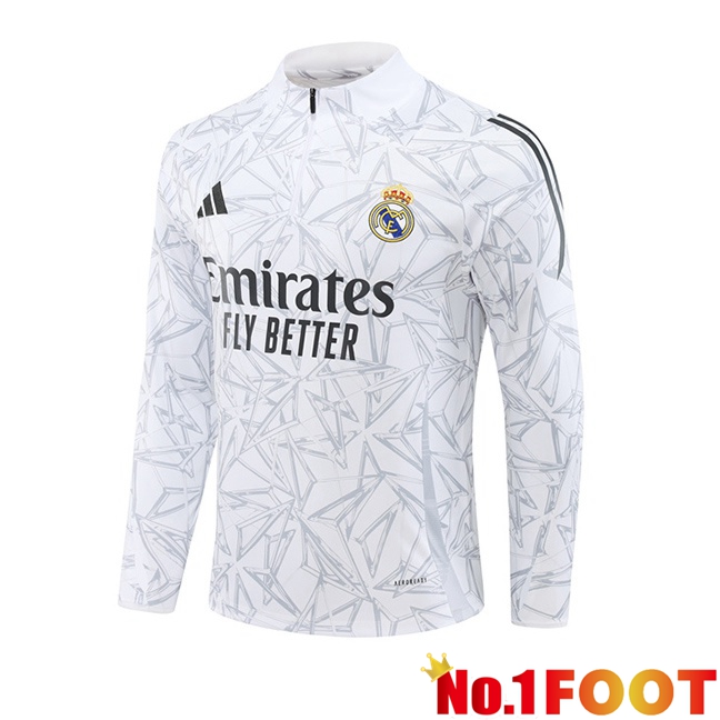 Real Madrid Training Sweatshirt White 2024/2025