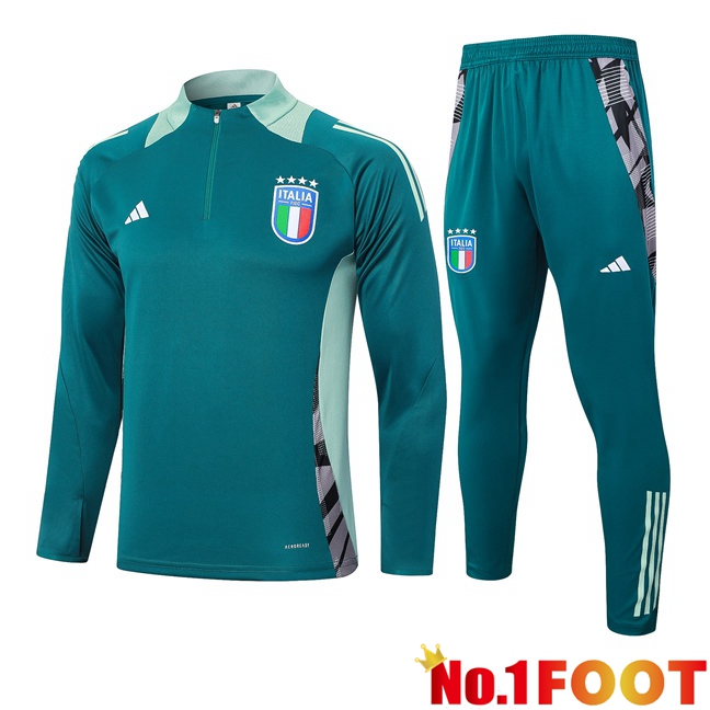 Italy kit Training Tracksuit Green 2024/2025