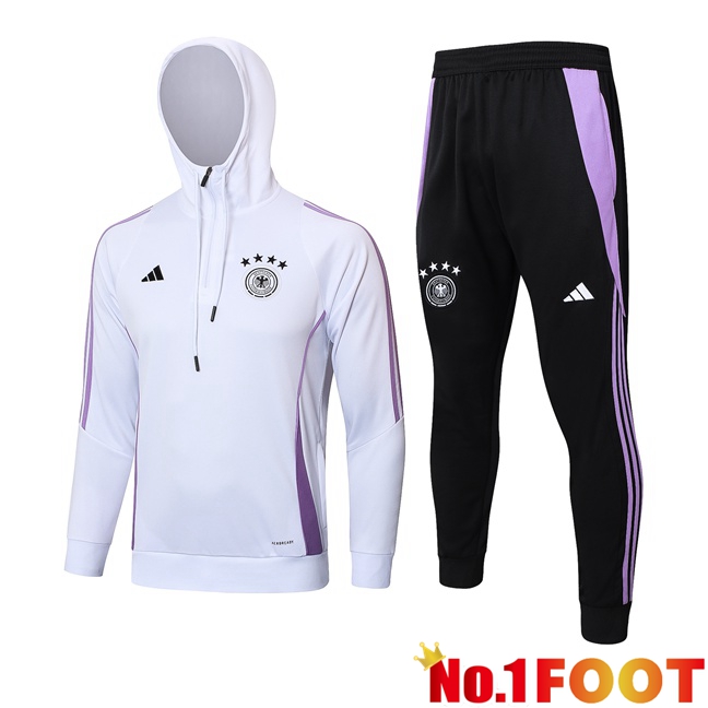 Germany Training Tracksuit Sweatshirt HoodieWhite 2024/2025