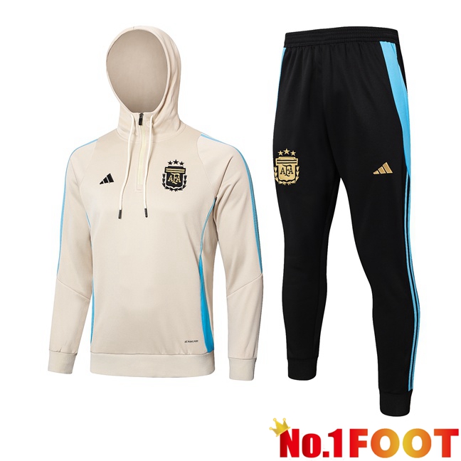 Argentina Training Tracksuit Sweatshirt HoodieYellow 2024/2025