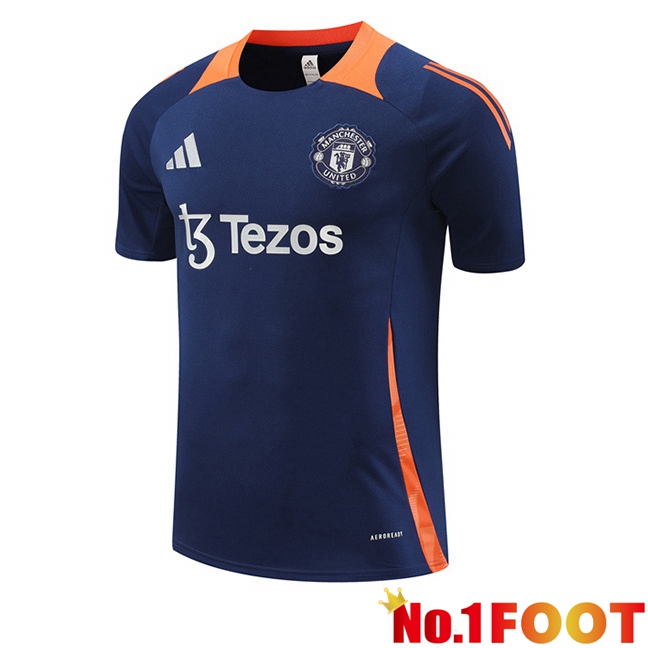 Manchester United Training T Shirt Blue Royal 2024/2025