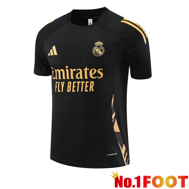 Real Madrid Training T Shirt Black 2024/2025