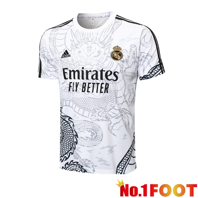 Real Madrid Training T Shirt White 2024/2025