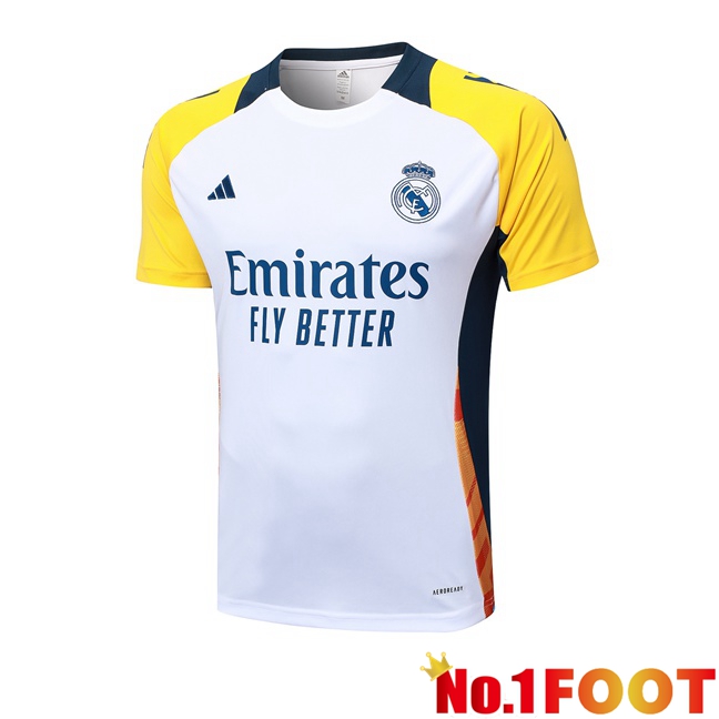 Real Madrid Training T Shirt White 2024/2025