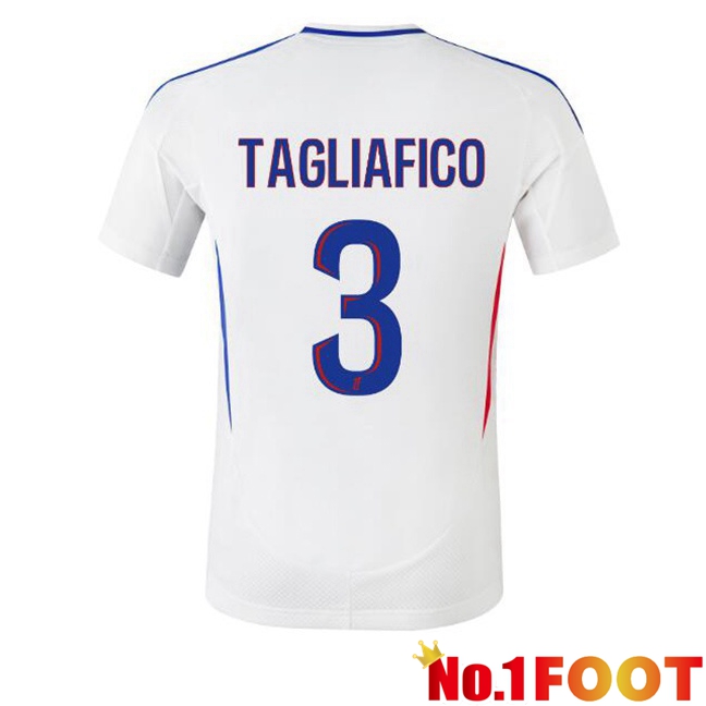 lyon OL (TAGLIAFICO 3) Home Soccer Jersey White 2024/2025