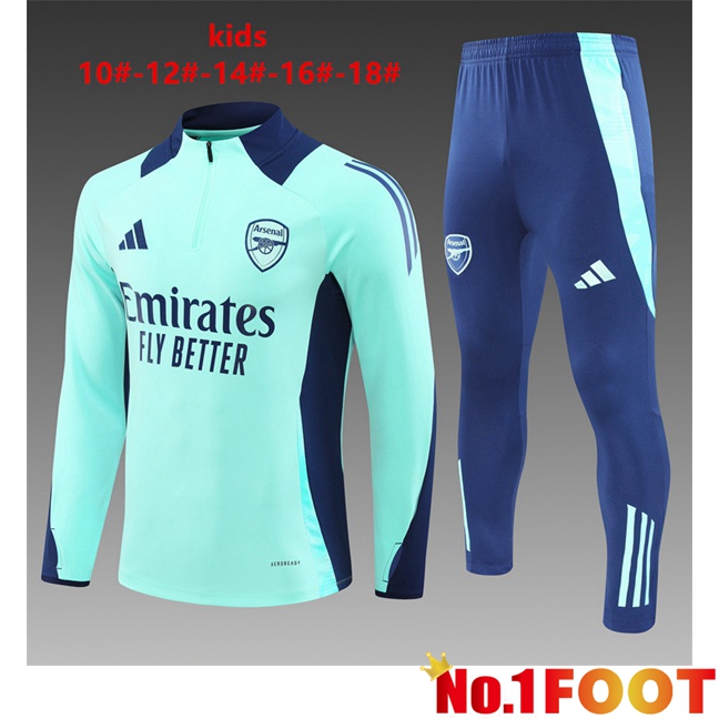 Arsenal Kids kit Training Tracksuit Green 2024/2025