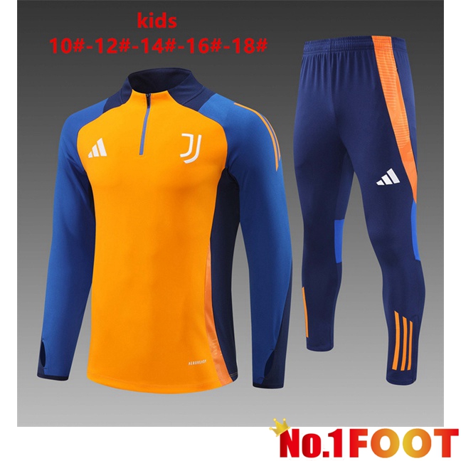 Juventus Kids kit Training Tracksuit Orange 2024/2025