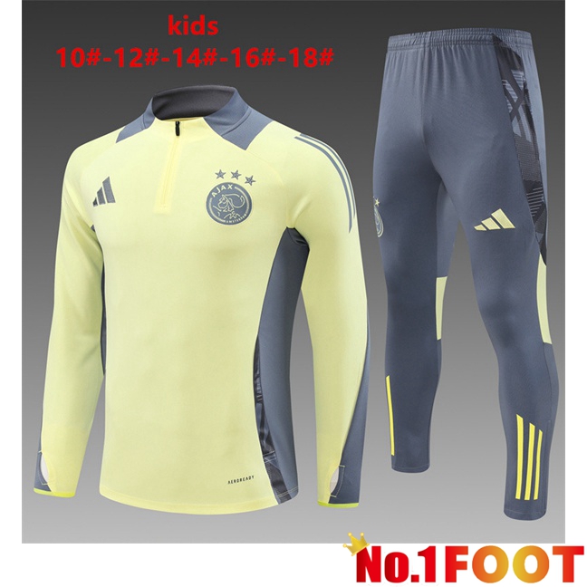 AFC Ajax Kids kit Training Tracksuit Yellow 2024/2025