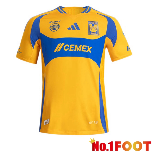 Tigres UANL Home Soccer Jersey Yellow 2024/2025 - Click Image to Close