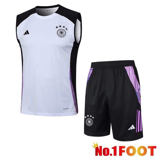 Germany Soccer Vest + Shorts White 2024/2025