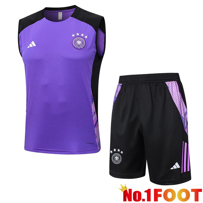 Germany Soccer Vest + Shorts Purple 2024/2025