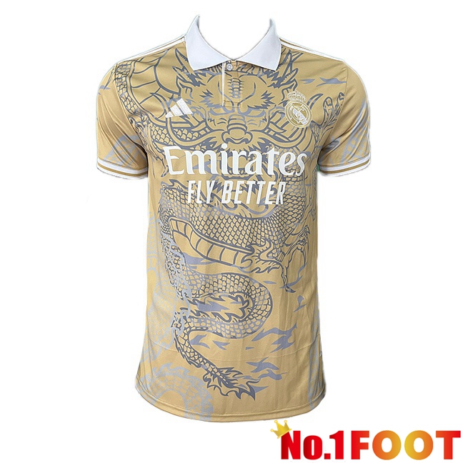 Real Madrid Soccer Jersey Special Edition Yellow 2024/2025