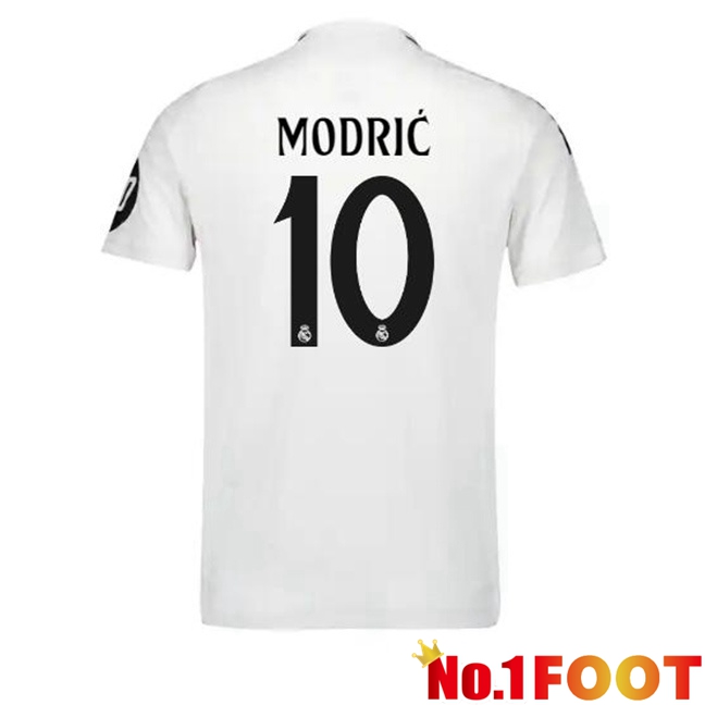 Real Madrid (Modrić 10) Home Soccer Jersey White 2024/2025