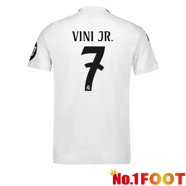 Real Madrid (Vini Jr. 7) Home Soccer Jersey White 2024/2025