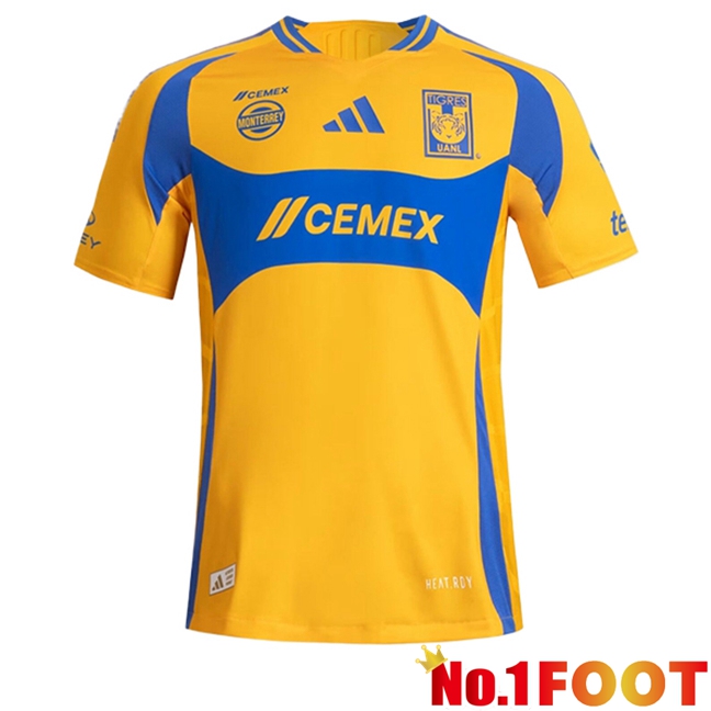 Tigres UANL Home Soccer Jersey 2024/2025 - Click Image to Close