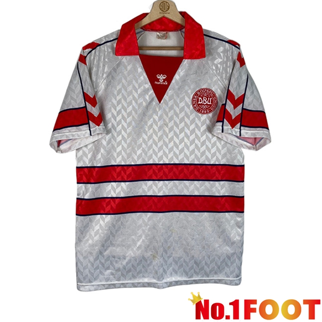 Denmark Retro Away Soccer Jersey 1988