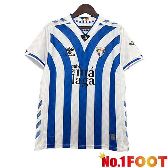 Malaga Soccer Jersey Special Edition White/Blue 2024/2025