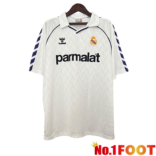 Real Madrid Retro Home Soccer Jersey 1988