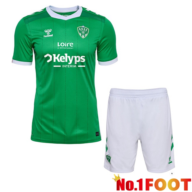 AS St Etienne Kids Home Soccer Jersey Green 2024/2025