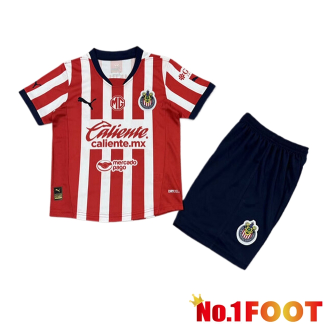 CD Guadalajara Kids Home Soccer Jersey 2024/2025