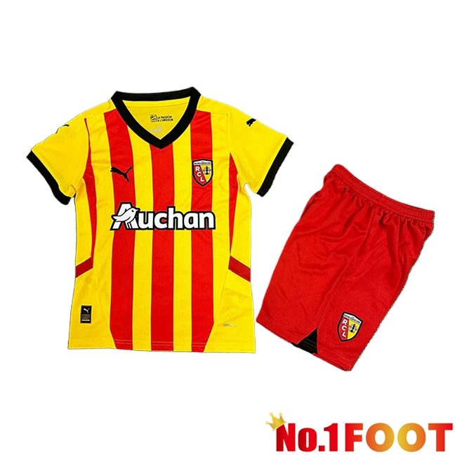 RC Lens Kids Home Soccer Jersey 2024/2025