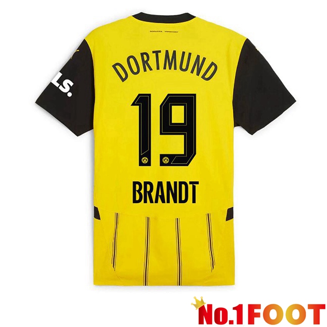 Dortmund BVB (Brandt 19) Home Soccer Jersey Yellow 2024/2025