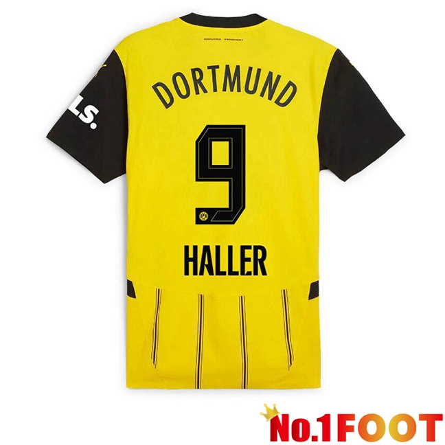 Dortmund BVB (Haller 9) Home Soccer Jersey Yellow 2024/2025