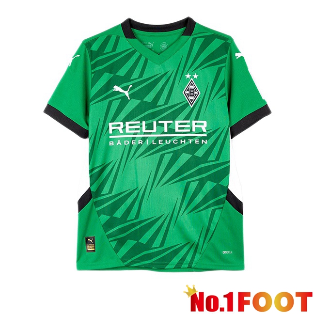 Monchengladbach Away Soccer Jersey Green 2024/2025