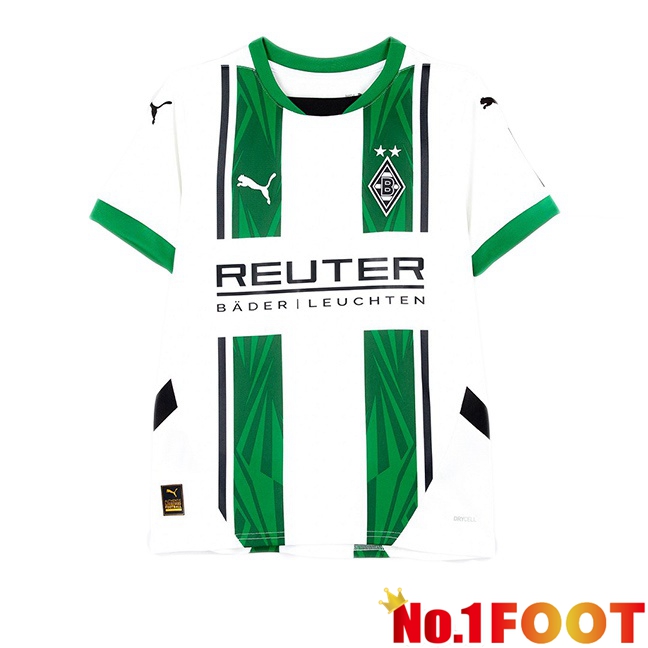 Monchengladbach Home Soccer Jersey White 2024/2025