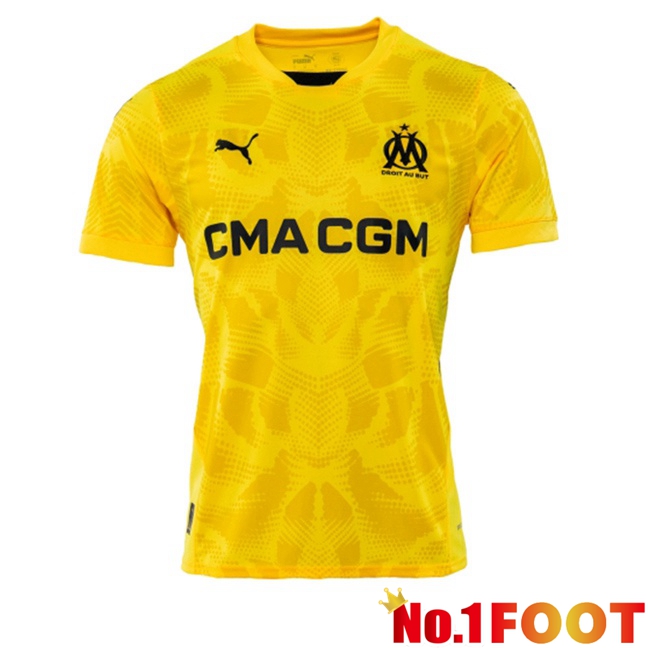 Marseille OM Goalkeeper Soccer Jersey Yellow 2024/2025